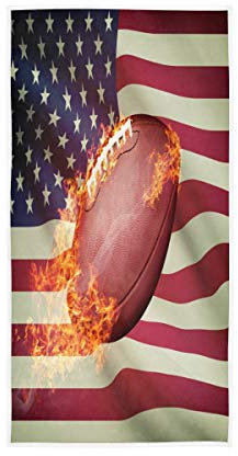 MNSRUU Handtuch mit USA-Flagge, weiches Badetuch für Hotel- und Wellnessbereich, 76 x 38 cm