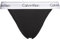 Calvin Klein Damen Slip Bikini Form High Leg mit Stretch, Schwarz (Black), XL