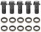 Bremsklemmschraube, 5 stk Motorrad Bremse Banjo Hohlschraube M10 x 1.25 mm, Banjo Schrauben und Beschläge, Edelstahl Banjo Bolt Dichtung Dichtungsring Bremssattel Kit für Master Zylinder