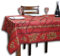 La Cigale Clos De Oliviers Tischdecke, abwischbar, mit Acrylbeschichtung, Blumenmuster, Baumwolle, französische Provencal-Tischdecke, 152,4 x 345,4 cm, Rot/Olivgrün