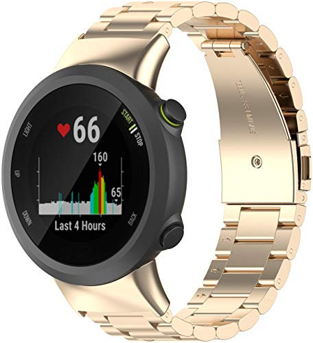 Shieranlee Cinturino in Metallo Compatibile con Garmin Forerunner 45 Cinturino, di Ricambio in Acciaio Inox per Forerunner 45/Swim 2 Smartwatch