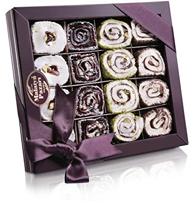 Palanci | Türkische Süssigkeiten Mix | Turkish Delight 440 gr. | Premium Lokum seit 1870 | Veggie | Jelly Fruit mit Pistazien, Haselnuss, Schokolade, Brombeere | veggie Snacks | Süßigkeiten Mix