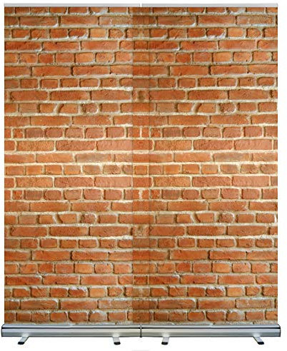 170 x 200 cm - Webcam Hintergrund Video Hintergrund Videokonferenz Videocall Meeting Business Backstein Layout: Mauer