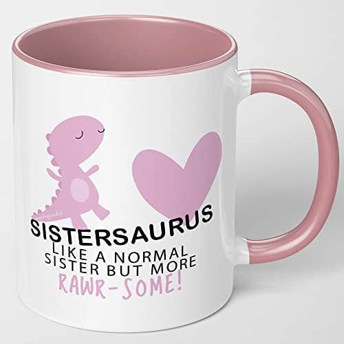 Sister Gift Sistersaurus Mug | Birthday or Christmas