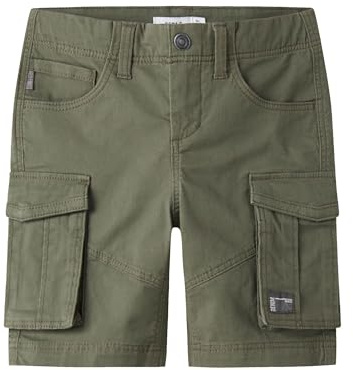 NAME IT Jungen Nkmryan Reg Twi L Shorts 6776-ba Noos Cargos, Deep Lichen Green, 116 EU