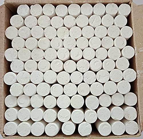 Gessi senza polvere bianco calcare ardesia matite gesso dimensioni standard | gesso pietra naturale ardesia (confezione da 144)