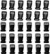 HUAZIZ 30 Pezzi Fibbie Regolabili Laterali in Plastica Nere, Fibbia per Zaino Mini Fibbie di Rilascio di Plastica Clip per Zaino Fermagli con Fibbia per Catena per Cani Fibbie, 55mm*30mm