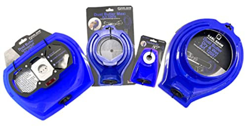 Karl Dahm® Dust Butler Set 4-teilig – Absaughauben für staubarmes Bohren Ø 18/82 / 3×82/162 mm – Trockenbohren, Baustelle, Fliesen, Naturstein – 12180