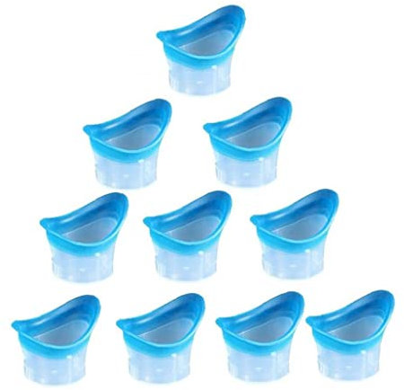 10 Piezas De Silicona Taza De Lavado Ocular Taza De Baño para Refrescarse Y Limpiar Los Ojos Cansados