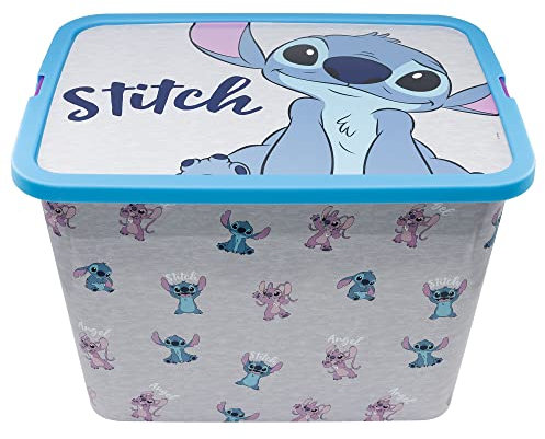 Caja de almacenaje con Cierre de Click de 23 litros de Stitch and Angel