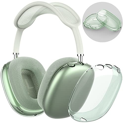 NIUTRENDZ Clear Hülle für AirPods Max - Weiche TPU Case Transparent Schutzhülle【Anti-Fingerabdruck, Anti-Kratzer & Anti-Staub】