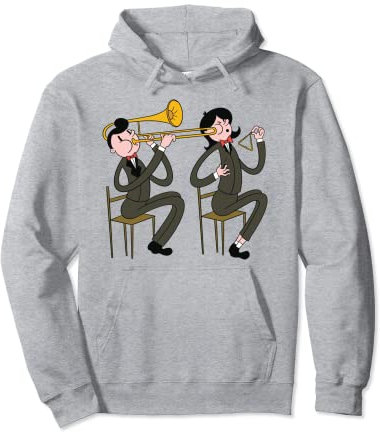 Posaune Triangel Musik Instrument Musiker Pullover Hoodie