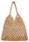 NICOLE & DORIS Sac Fourre Tout en Paille Femme Sac de Plage Bandoulière Été Sac Cabas Sac D'épaule en Tricot Sac à Main en Maille pour Voyage Vacances Marron