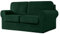 SYLC Sofa Cover with Separate Seat Cushions and Backrests Stretch Velvet Sofa Slipcover Couch Covers Furniture Protector Split Combined (Dark green,Large 3-Seat Set 5 PCS)