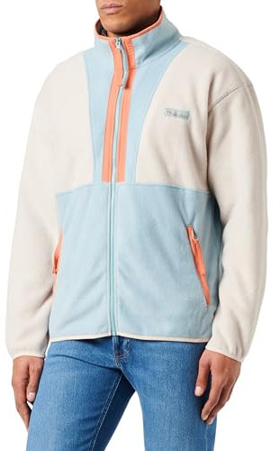 Columbia Men's Back Bowl Full Zip Fleece Polo Sweater, Brown, M