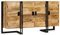 QJBSAVVA Sideboard, Wohnwand Modern Buffetschrank Landhausstil Barschrank Tv Schrank Hoch Geeignet für Bäder Flur Wohnzimmer Schlafzimmer Mangoholz Massiv 150 x 40 x 80 cm