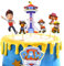 Paw Dog Tortendeko, Muffin Deko Geburtstag, Happy Birthday Tortendeko Junge,Cupcake Topper, Paw Dog Geburtstag Deko Kuchen für Junge Mädchen Themen Party 7 Stück