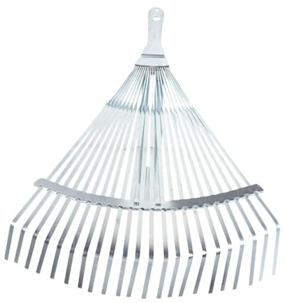 Garden Leaf Rake Telescopic Metal Rake 29-46cm Expandable Lawn Rake Adjustable Leaf Rake for Garden Cleaning Shrub Flower Bed