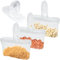 EDANTI Vorratsdosen mit Deckel Set 3er Aufbewahrungsboxen Frischhaltedosen | Vorratsdose zur Mehl Zucker & Müsli Aufbewahrung Küche (3 x 1,3 L - Transparent)