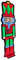 Samuel ALEXANDER 4ft (1.2m) Tall Light up Christmas Nutcracker Infinity Decoration with LEDs
