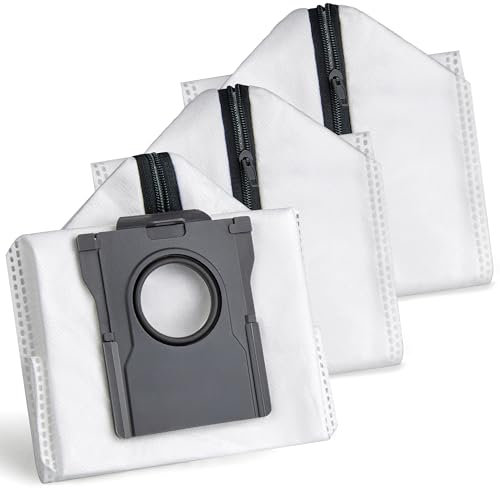 Reutilizables Bolsas Repuesto para Dreame X40 Ultra/ X50 Ultra/ L10s Ultra Gen2/ L10s Pro Ultra/ L20 Ultra/ L40 Ultra/ L50 Pro Ultra/ X30/ E30 Aspiradora, Accesorios Bolsas con cremallera (3 Piezas)