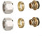EXTRWORY 2pcs Clamp Fitting,for Heating Pipe and Manifold,for Underfloor Heating 3/4-Inch,for Water Separator, Radiator Valve, H Valve, HVAC Valve(16x1.8x3/4 in)