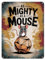 Shopagift As Mighty as a Mouse Funny Metal Poster Wall Tin Sign Man Cave Shed Bar Bedroom Home Kitchen - A4