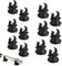 12 Pezzi Ventose per Acquario Acquario Riscaldatore Ventose Clip a Ventosa Serbatoio Pesce per Riscaldatori Acquari e Luci Subacquee(Nero)