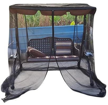 NJIEzhao Moskitonetz für Sonnenschirm Wasserdichter Gartenpavillon im Freien, Schaukel-Moskitonetz, Sonnenschutz for Camping, Strandreisen(125x155x200cm)