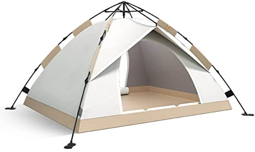 Domary Easy Pop -up -Zelt Sonnensicher Regenproofes Starkes Stabilität Automatisch Schnell Offenes Zelt für Camping -Wandern (3 bis 4 Person)