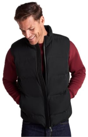 TOG24 Arton Mens Gilet, DWR & Wind Resistant Men's Winter Body Warmer, Heat-Sealed Mens Sleeveless Jacket with Funnel Neck and Zip Pockets