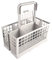 Sanfor Universal Cutlery Basket for Dishwashers | 24 x 13.50 x 12.50 cm Compartments | Grey | One, Gray, Standard Size