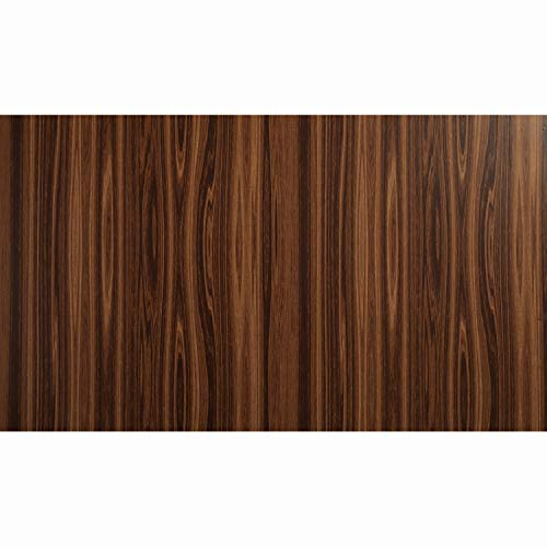Wood Grain Wall Paper Self Adhesive Vinyl Shelf Liner Covering for Kitchen Countertop Cabinets Drawer Furniture Wall Decal 45x1000cm (Faux Wood)