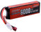 SUNPADOW 2S Lipo Battery 7.4V 6000mAh 70C Soft Pack with Deans T Plug for RC Car Truck Boat Tank Vehicles Racing Hobby
