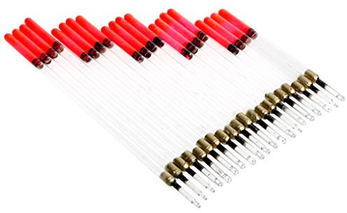 YO-HAPPY Jigging Hook, Clear Waggler Angelschwimmer Schwimmende Stielrohre Kits Tackle Zubehör Set Neu