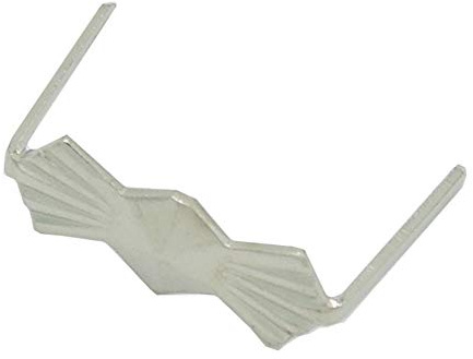 100x Kristall Verbinder Fliege 11mm silberfarben Prismen Clip/Kristall Klammer/Bastelbedarf