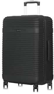 OCHNIK mittelgroßer Koffer | Hartschalenkoffer | Material: ABS | Farbe: Schwarz | Größe: M | Maße: 66x45x26,5cm | Volumen: 66 Liter | 4 Rollen | Hohe Qualität