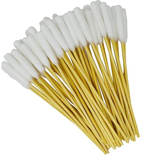 Pirbright Pet Company Extra große Wattestäbchen für Hunde, 15 cm, lange Bambus-Wattestäbchen zur Reinigung von Tierohren, 50 Stück