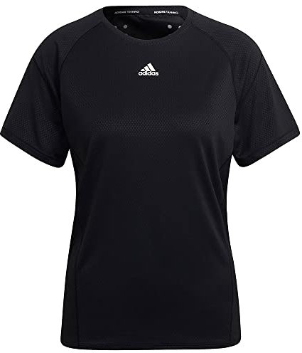 Adidas Women's WTR Heat.RDY T T-Shirt, Black White, M