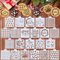 Whaline 22 Stück Weihnachtsschablonen Schneeflocke Weihnachtsmann Zuckerstangen Blumen Lebkuchenmuster Airbrush Malerei Schablonen Weihnachten Keks Kuchen Backen Vorlagen für Xmas Party DIY Handwerk,
