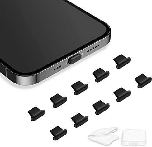 AUZOSL 10 Stück Silikonabdeckung Staubstecker Kompatibel mit iPhone 14 Pro Max 13 staubschutz stöpsel, Staubschutzstecker Kompatibel mit iPhone 13 12 11 X mini iPad und Airpods