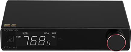 Topping E70-VELVET DAC AK4499EX XU316 RCA XLR Bluetooth 5.1 Unterstützung LDAC Übertragung Low-Noise Voltage Reference Decoder