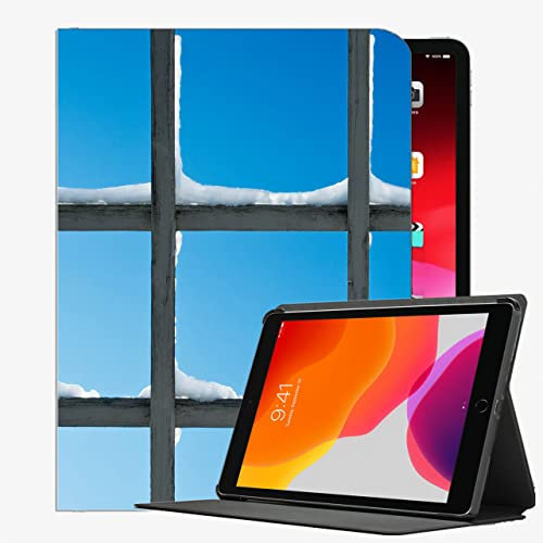 YENDOSTEEN Hülle für iPad Air 2,Dünn 9,7 Zoll Schutzhülle für iPad Air 2 mit Ständer Funktion,Gittergitterfenster 131784 Klappständer Schutzhülle mit Automatischem Schlaf/Aufwach