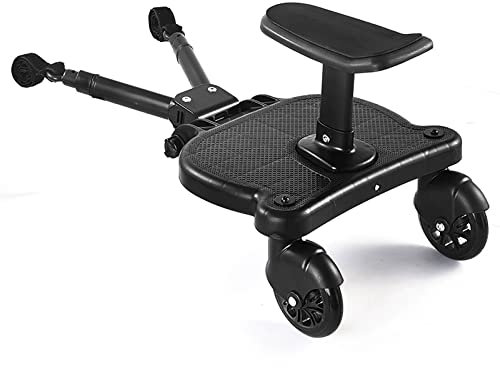 Buggy Board mit Sitz, für Kinderwagen für Kinder von 2-6 Jahren (25 kg) Geeignet Alle Gängigen Kinderwagen