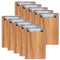 LELADY Porte Bloc A6 Avec Pince, 10 Pièces Mini Planche à Pincer, Mini Porte-Blocs en Bois, Planchettes à Pince et Porte-formulaires, Clip Planches pour Papier, Clipboard A6, 120 * 185 mm