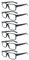 ZONLON 6 Pack Reading Glasses for Men Women Blue Light Blocking Lightweight Black Computer Readers with Spring Hinges 2.25 +