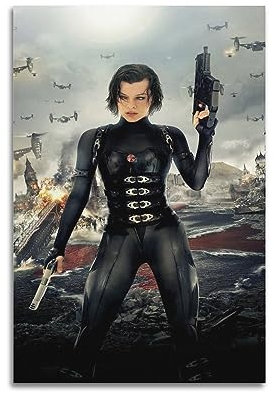 VZRSQZK Filmposter Resident Evil Poster, dekoratives Gemälde, Leinwand-Wandposter und Kunstdruck, modernes Familienschlafzimmer-Dekor-Poster, 20 x 30 cm