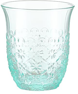 VILLA ITALIA SWING - Handgefertigtes Meeresglas Glas (300 ml) für Erfrischungen und Genuss - Schöne Gläser - Bunte Gläser - Trinkgläser Bunt - Wasserglas - Trinkglas - Kristallgläser - Saftgläser