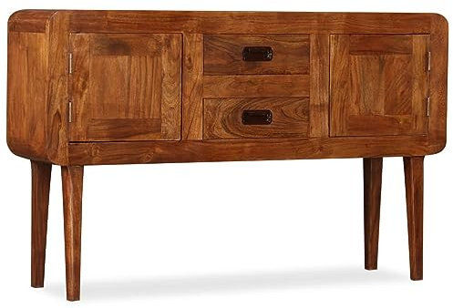 LAPOOH Sideboard, Kommode Schlafzimmer, Kommoden & Sideboards, Wohnzimmerschrank, Flur Kommode, Zimmer Möbel, Massivholz mit Palisander-Finish 120 x 30 x 75 cm -at