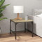 Hovothy Beistelltisch Sofa Coffee Table Couchtisch Sonoma-Eiche 50x50x35 cm Holzwerkstoff Wohnzimmer Tisch Couchtisch Holz Wohnzimmer Möbel Industrie Design Leicht Zu Reinigen